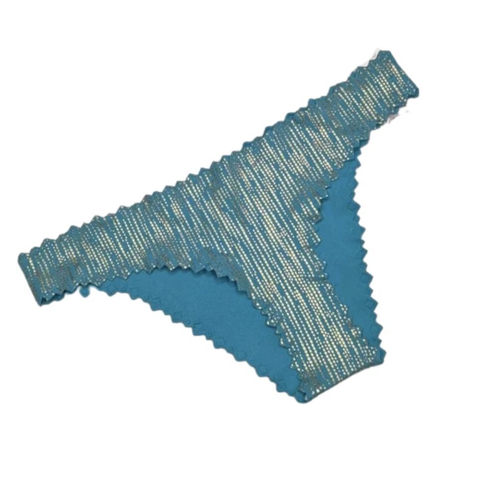 NWOT Pilyq Seashine Reversible Seamless Zig Zag Bikini Bottom